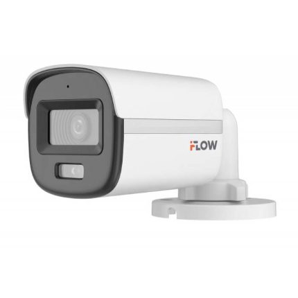 IFLOW F-AC-2126M(2.8mm) 2Мп уличная цилиндрическая HD-TVI камера с гибридной подсветкой ИК/LED до 20м