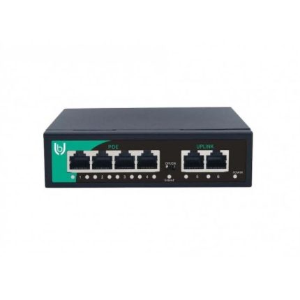 Unibrave UB-SW-4F2F-60 Base Неуправляемый коммутатор Unibrave с поддержкой PoE на 4 порта