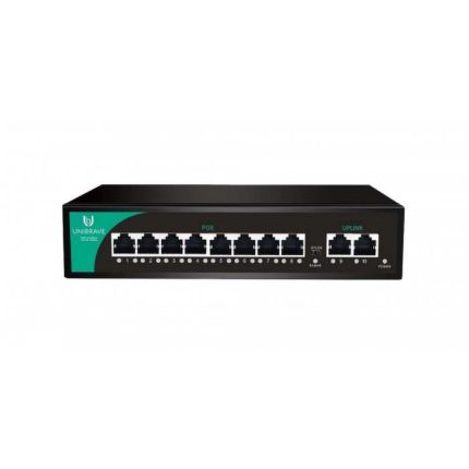 Unibrave UB-SW-8F2F-120 Base Неуправляемый коммутатор Unibrave с поддержкой PoE на 8 портов