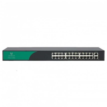 Unibrave UB-SW-24F2G-300 Base Неуправляемый коммутатор Unibrave с поддержкой PoE на 24 порта и 2 Uplink 1000 Мбит/c (300 Вт)