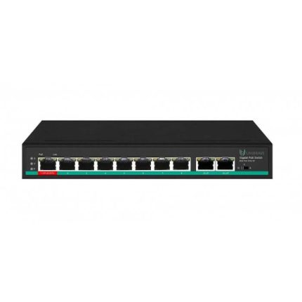 Unibrave UB-SW-8G2G-120 Pro Гигабитный неуправляемый коммутатор Unibrave с поддержкой PoE на 8 портов (120 Вт)